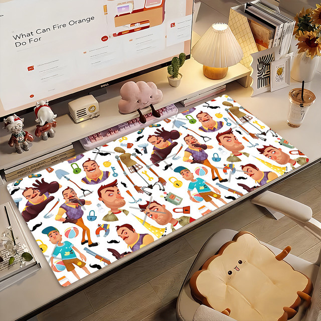 HELLO N-NEIGHBOR Mauspad als rutschfeste Gummimatte für Gamer und Büro in Multicolour - Bild 1