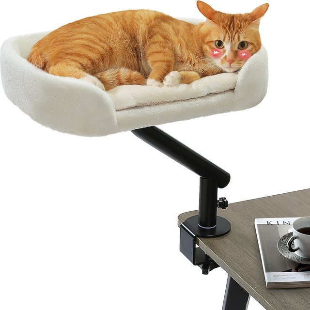 PAWZ Road Katzenhängematte für den Schreibtisch mit 360 Grad drehbarem Ständer und weichem Textilmaterial - Bild 1