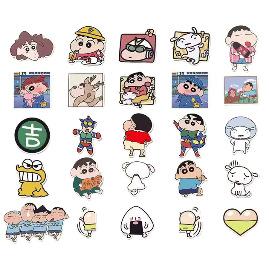 Bandai Crayon Shin Chan Aufkleber, Cartoon Graffiti Sticker, 50-teiliges Set - Bild 3