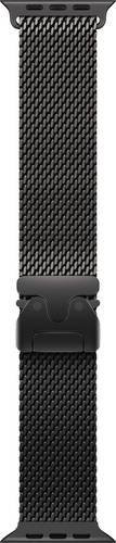 Apple Watch Milanese Loop Band, Titan, Schwarz, 49 mm, Unisex - Bild 1
