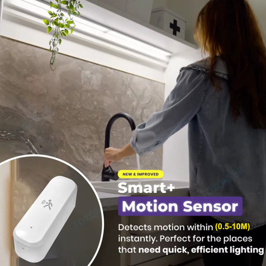 Tuya ZigBee 3.0 mmWave Radar Präsenzmelder mit Temperatur- und Feuchtigkeitssensor in Weiß für Home Assistant und Sicherheitssysteme - Bild 3