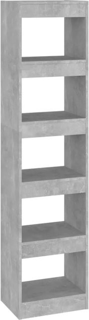 vidaXL Bücherregal und Raumteiler in Betongrau, B/T/H: 40 x 30 x 166 cm - Bild 1