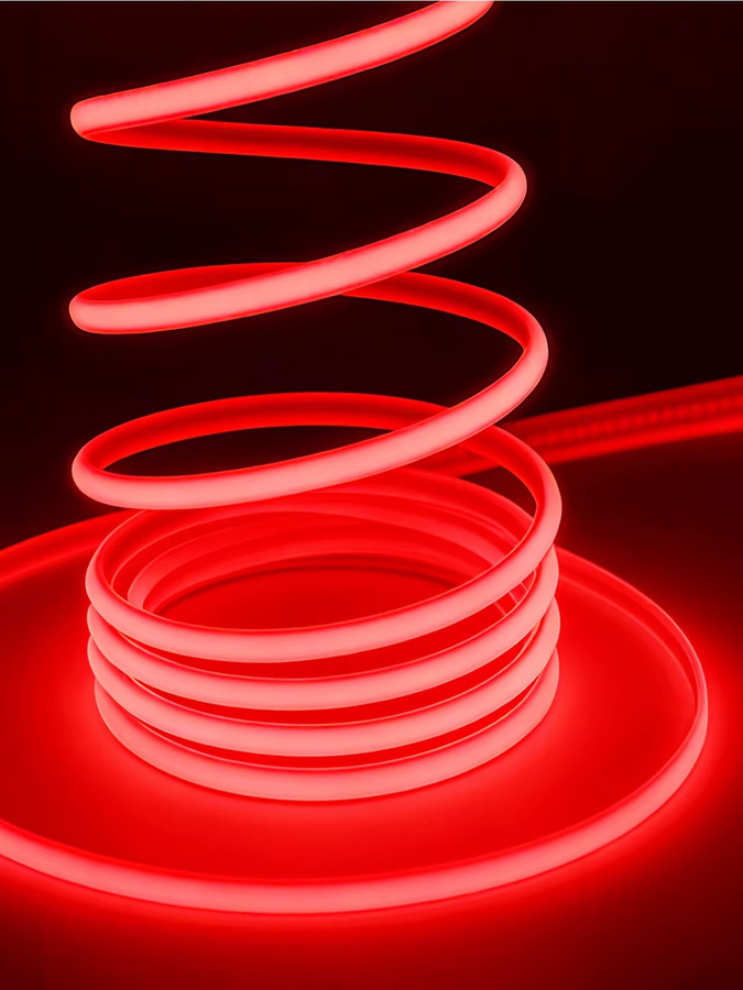 KISUFU COB LED Neonstreifen RGB Multicolour, wasserdichter flexibler LED-Streifen mit EIN/AUS-Schalter, 230V AC, weißes Silikongehäuse - Bild 7