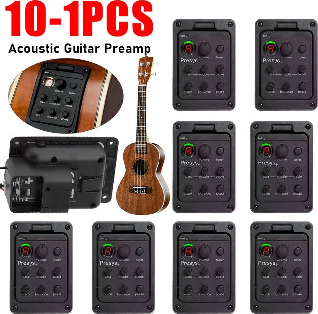 Fishman Presys Blend Gitarren-Vorverstärker mit Stimmgerät und Equalizer in Schwarz - Bild 1