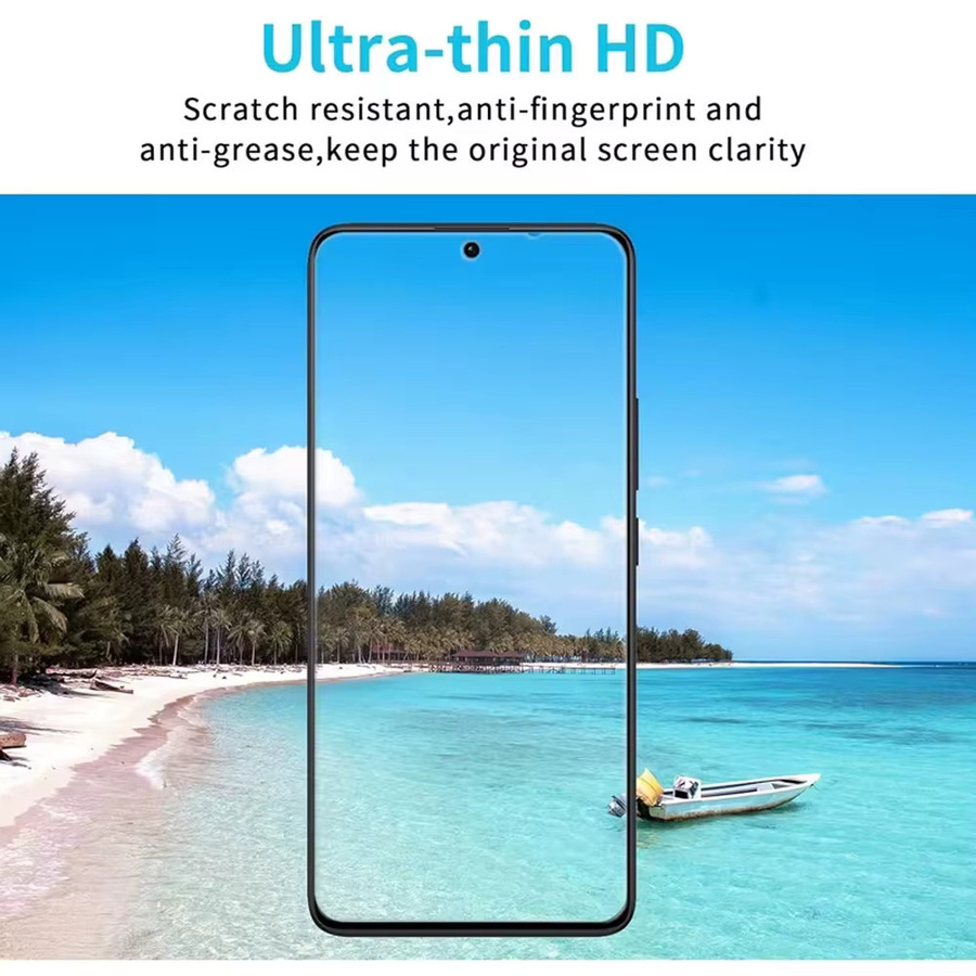 HD Displayschutzfolie aus gehärtetem Glas für Samsung Galaxy A55 A54 A34 A15 A13 A52 S24 FE S23 FE transparent - Bild 6