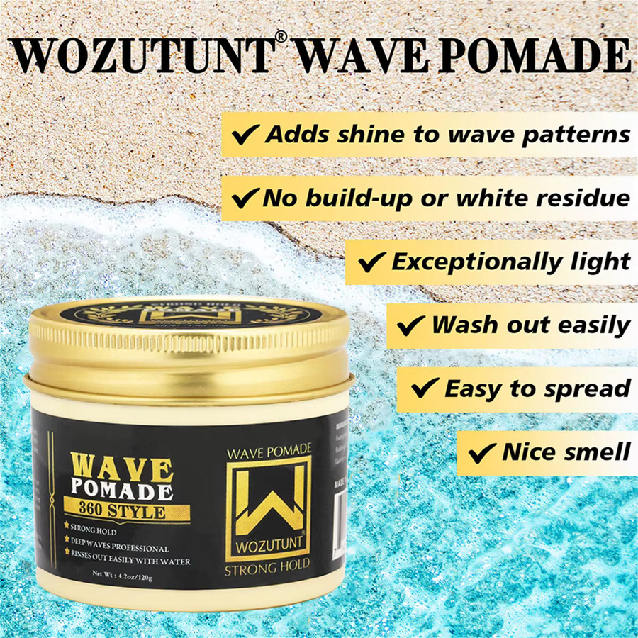 WOZUTUNT Wellenkontroll-Pomade, 120g, Herren, für lockiges Haar - Bild 3