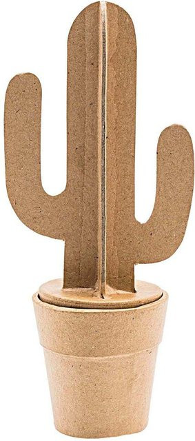 Rico Design Pappmaché Wüstenkaktus Deko-Figur Höhe: 18,5 cm, Breite: 6,5 cm - Bild 1