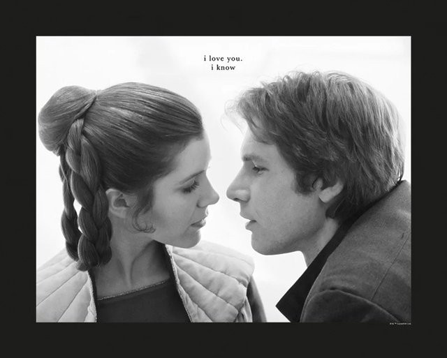 Komar Wandbild Star Wars Love Paper Poster B: 50 cm, H: 40 cm - Bild 1