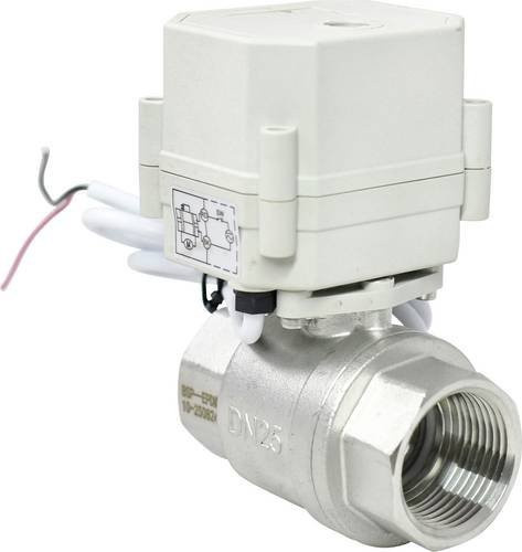 TRU COMPONENTS Kugelhahn Failsafe TC-A20-T25-S2-C 230VAC 0 bis 10 bar in Weiß - Bild 1