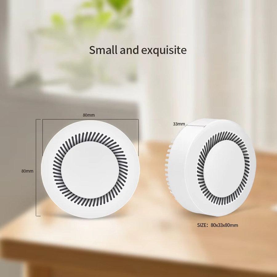 LINCUKOO Tuya Zigbee 3.0 Lärmsensor mit 130dB Schallalarm in Weiß für Smart Life und Krankenhaus, Bibliothek oder Hotel - Bild 3