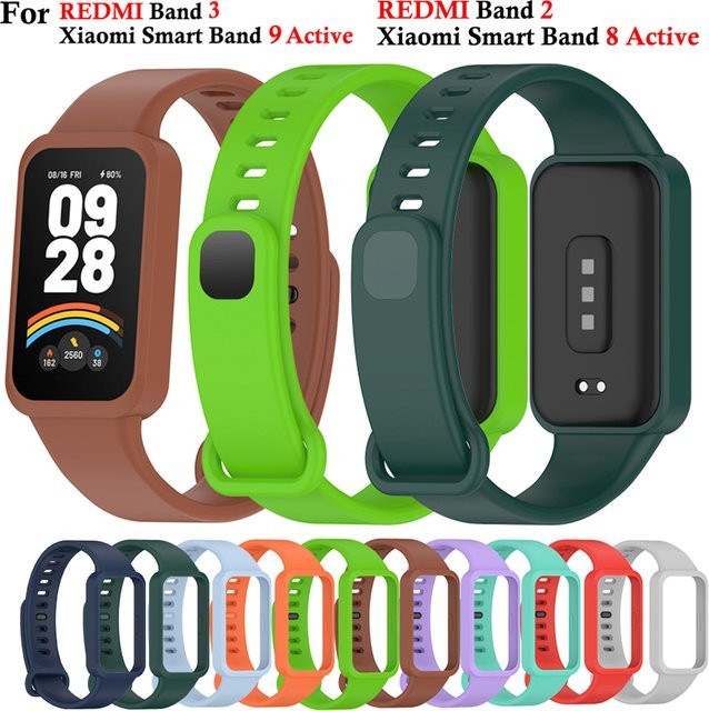 Xiaomi Uhrenarmband, Silikon, Unisex, rot, multicolor - Bild 1
