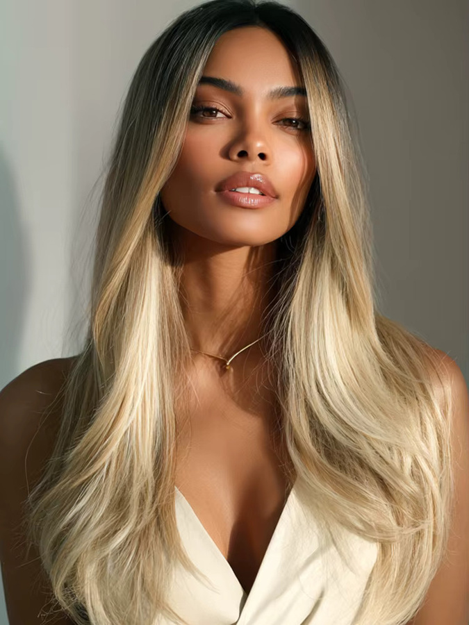 Freedom Lace-Front-Perücke, 50,8 cm, Ombre-Blond-Braun, Damen - Bild 4