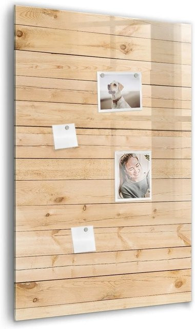 Tulup Glasmagnettafel Leuchttafel, transparent/braun, B: 60 cm, H: 90 cm - Bild 1