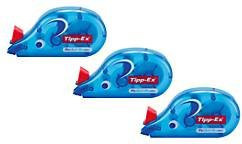 Tipp-Ex Korrekturroller Pocket Mouse Korrekturband Set, 3 Stück, Weiß und Blau - Bild 1