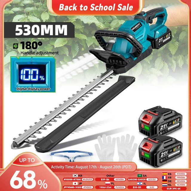 NewBeny Ergonomischer Griff mit 180 Grad Einstellung für elektrische Heckenscheren und Trimmer kompatibel mit Makita LXT Akku-Geräten - Bild 1