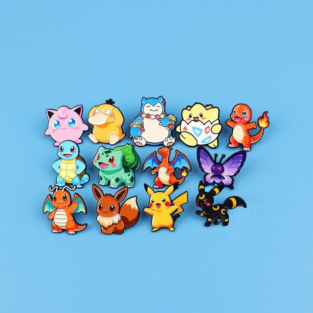 Potdemiel Brosche, Japanische Anime Monsters, Emaille, Unisex - Bild 1