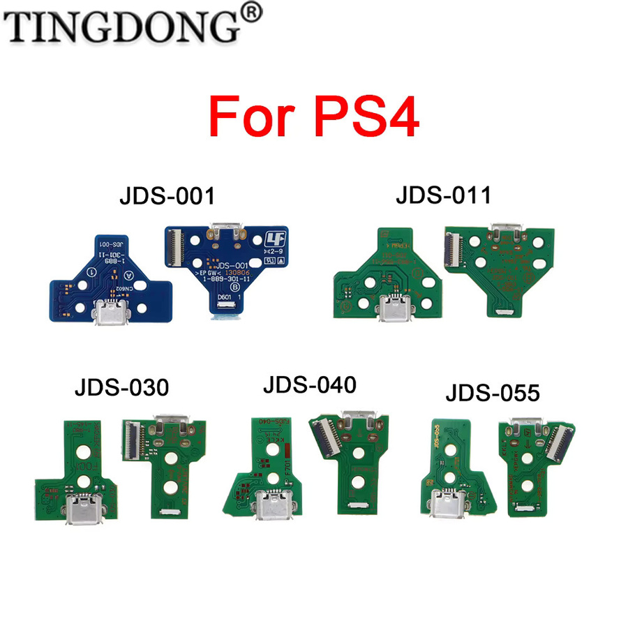 TingDong USB-Ladebuchse Ersatz-Ladeanschlussplatine für PS4-Controller JDS-001 JDS-011 JDS-030 JDS-040 JDS-055 - Bild 2