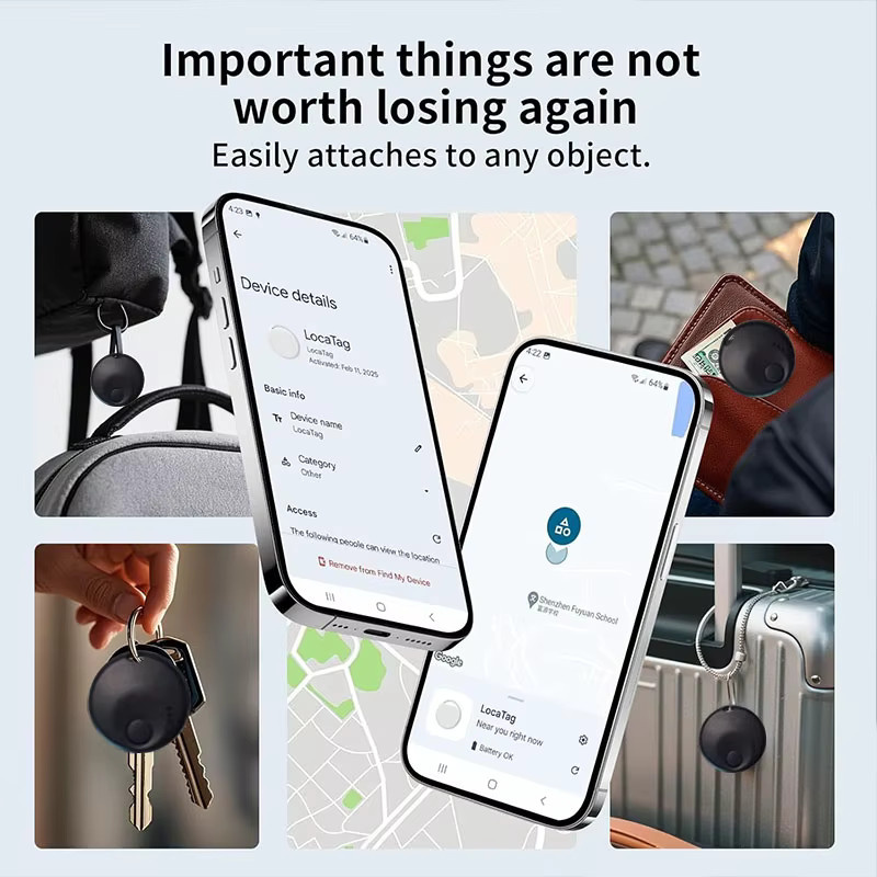 Mini-Tracker für Android-Smartphones kompatibel mit Google Find My Device App als Key Finder und Smart Tag für Xiaomi, Samsung, Pixel und OnePlus - Bild 5