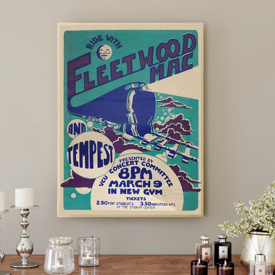 Fleetwood Mike Poster Retro Pop Musik Album Leinwandmalerei Nordic Moderne Wohnkultur Kunstdruck, Breite: 30 cm, Höhe: 40 cm, Rahmenlos - Bild 4