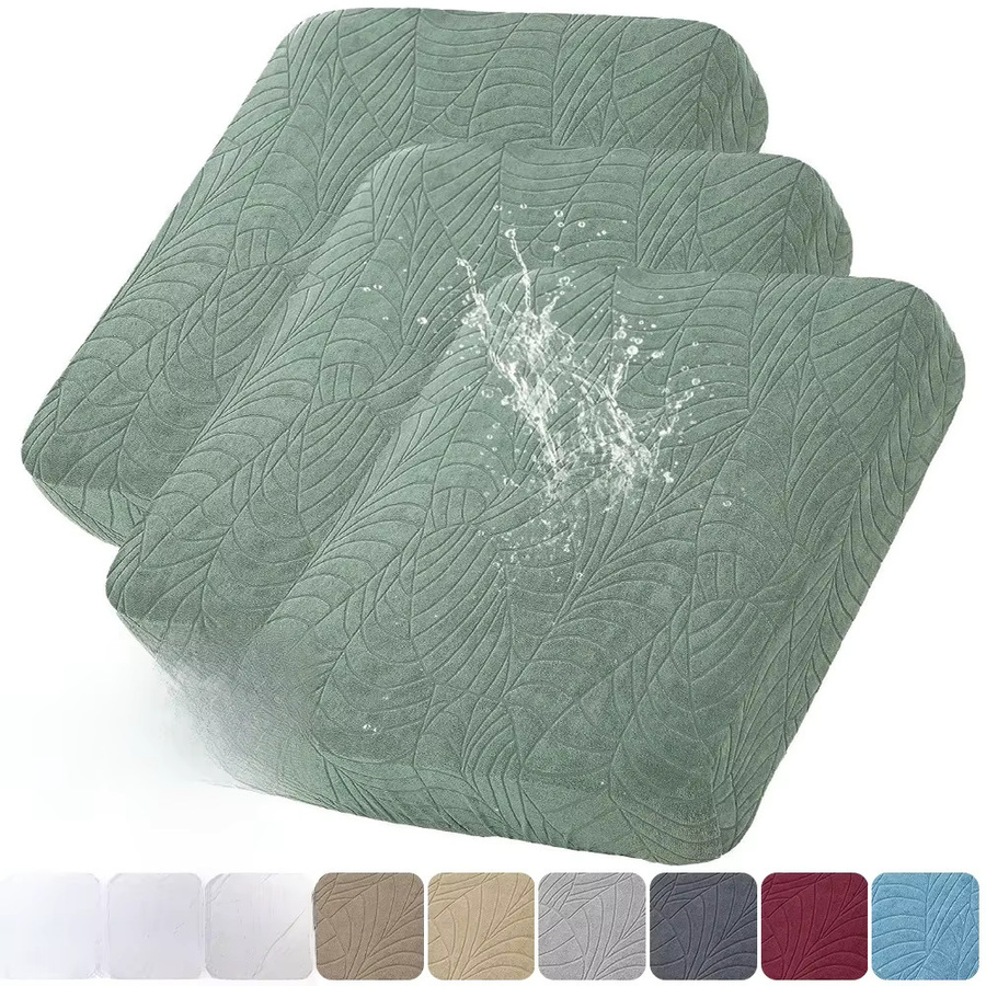 Wasserdichter Stretch-Sofa-Kissenbezug aus Jacquard-Stoff von airldianer in Blau oder Grün - Bild 1
