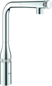 Grohe Spültischmischer Essence SmartC mit herausziehbarer Auslauf und schwenkbarer Auslauf, Chrom - Bild 1