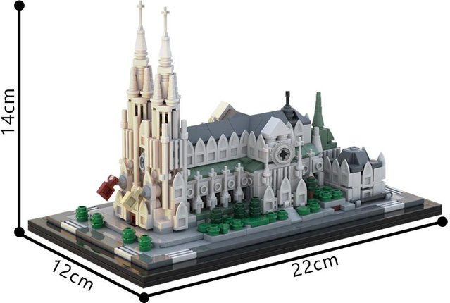 Gobricks MOC-214496 St. Kathedrale St. Patrick Bausteine Spielzeug - Bild 1