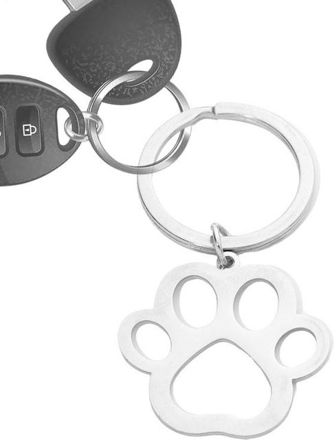 Charm-Anhänger Hundepfotenabdruck, Silber - Bild 1