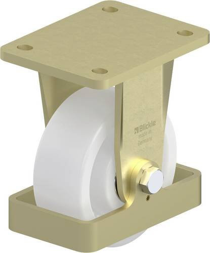 Blickle Schwerlast-Bockrolle BS-SPO 127K-FS aus Stahl mit 125 mm Rad-Durchmesser und 750 kg Tragfähigkeit - Bild 1