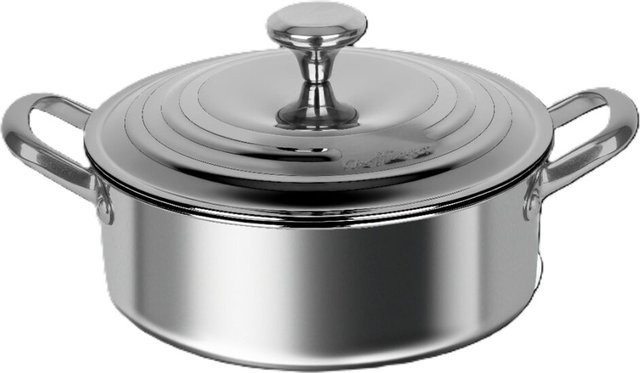 Cheffinger Edelstahl Kochtopf Saucepan Silber für alle Herdarten - Bild 1