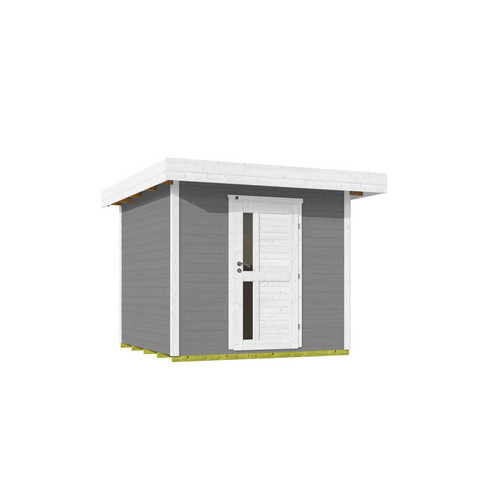 WEKA Holz-Gartenhaus Designhaus 172 mit Flachdach in Grau, B/T: 275 x 314 cm - Bild 3