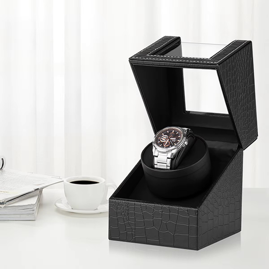 CHIICSMART Uhrenbeweger, 2 Fächer, Schwarz, Unisex - Bild 3
