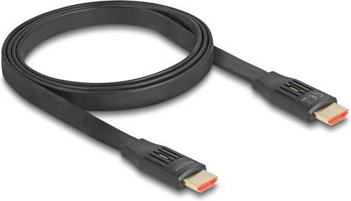 Delock HDMI Anschlusskabel 8K UHD mit eARC und vergoldeten Steckkontakten, Länge: 5 m, Schwarz - Bild 1