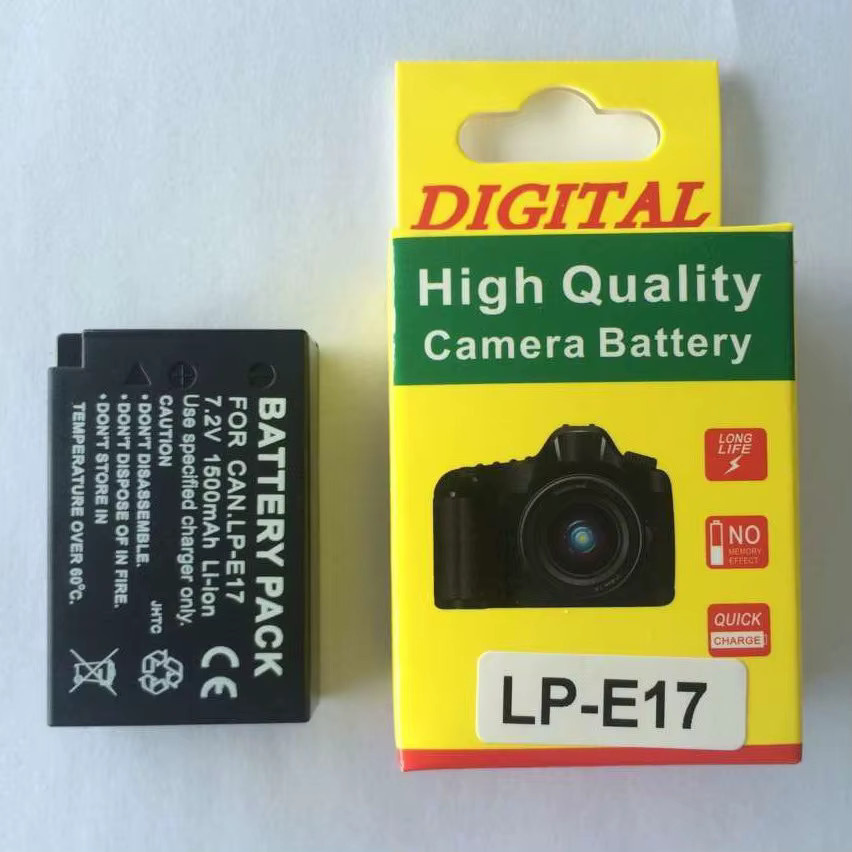 Canon LP-E17 Kamera Akku 1500 mAh in Schwarz für EOS R8 RP R10 R50 200D 250D M3 M5 M6 750D 760D T6i T6s 800D 850D Kiss X8i - Bild 4