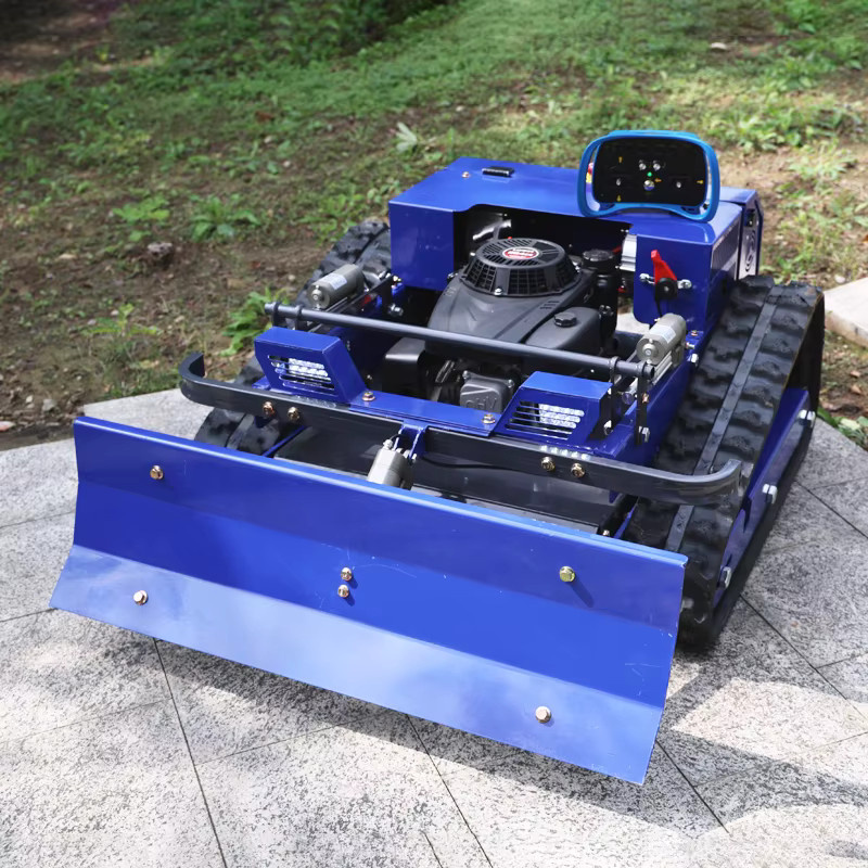 AIWEIYA All-Terrain Roboter-Rasenmäher inklusive Schneeschaufel in Blau für professionelle Anwendungen auf Bauernhöfen, Obstgärten und Rasenflächen - Bild 2