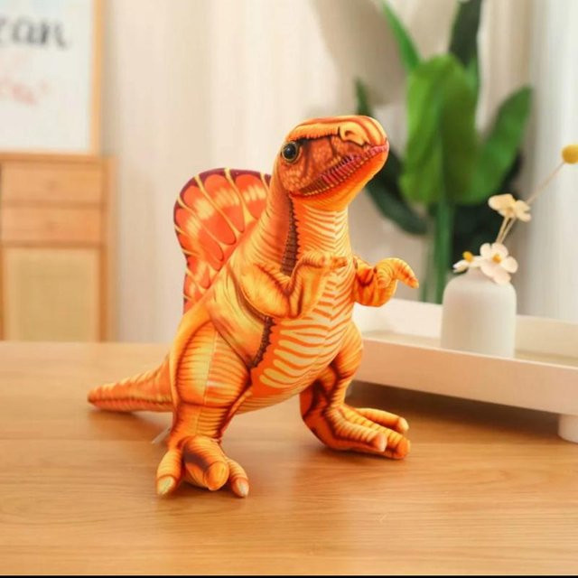 Yiran toy Dinosaurier Stachelrücken, Plüschtier, 35/45cm, Orange - Bild 1