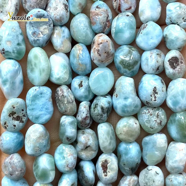 YWROLE Abstandsperlen Larimar, 7x9mm, Unisex - Bild 1