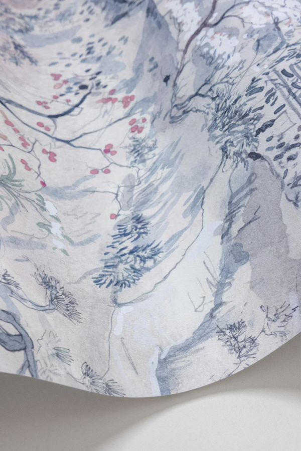 Cole & Son Tapete Japanese Chinoiserie in Sand mit floralem und botanischem Design - Bild 1