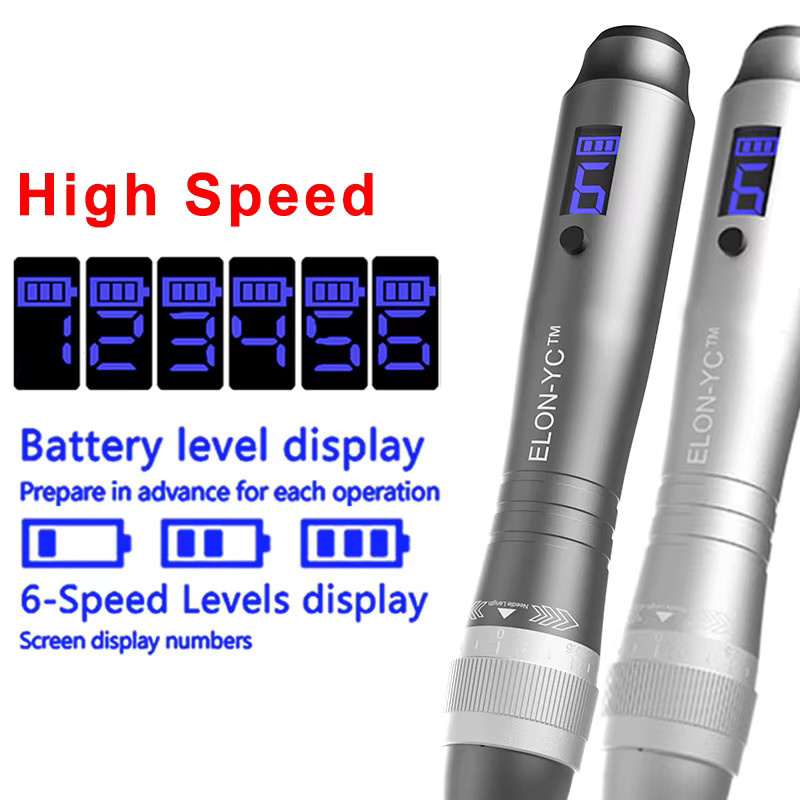 ELON-YC Dr Dermapen M8X, 5 Nano 0,25mm Ersatzkartuschen, Silber/Grau - Bild 5