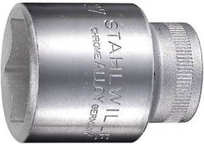 Stahlwille Steckschlüsseleinsatz 1/2 Zoll SW 27mm Länge 45mm Silber - Bild 1