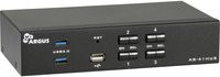 Inter-Tech IPC KVM Switch AS-41HUS in Schwarz mit 4K UHD Unterstützung - Bild 1