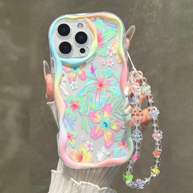 Samsung Handyhülle mit farbenfrohem Blumenmuster für Galaxy S25 FE S26 S24 S23 S22 Ultra Plus A56 A55 A37 A36 A27 A26 A16 in Multicolour - Bild 1