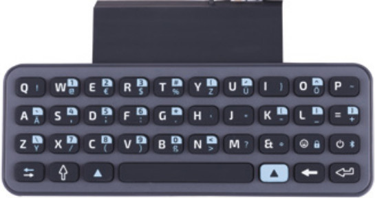 Alcatel-Lucent ALE-10 Tastatur für das ALE-30h Essential DeskPhone in Grau mit QWERTZ-Layout - Bild 1