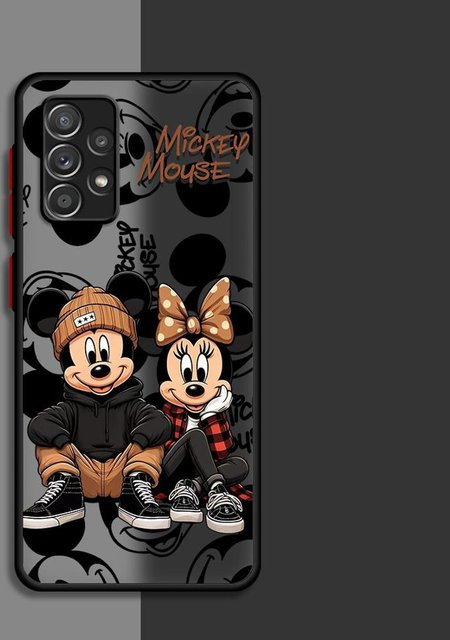 Disney Mickey Maus Handyhülle für Samsung Galaxy A-Serie (A12 bis A73) in Schwarz und Transparent - Bild 1