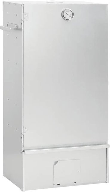 vidaXL Räucherofen mit Kaltrauchgenerator aus verzinktem Stahl in Silber mit Thermometer - Bild 1