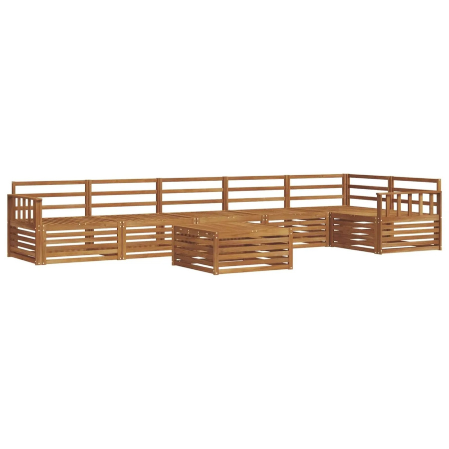 vidaXL Outdoor-Sofagarnitur 7-teilig aus Massivholz Akazie in Braun - Bild 2