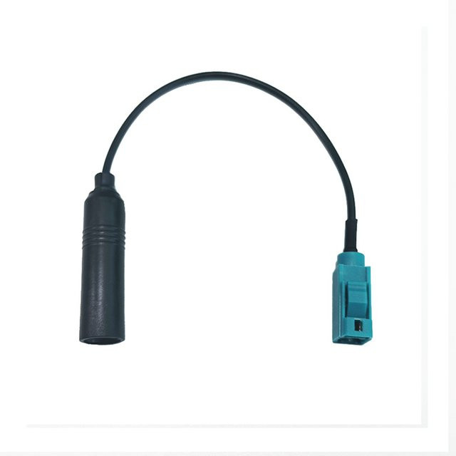WYMECT Fakra Z auf DIN Radio Antennen Adapter Kabel für Auto FM AM Stereo in Schwarz - Bild 1