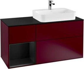 V&B Waschtischunterschrank Finion in Blau Lackiert, B/T/H: 120 x 50,1 x 50,1 cm - Bild 1
