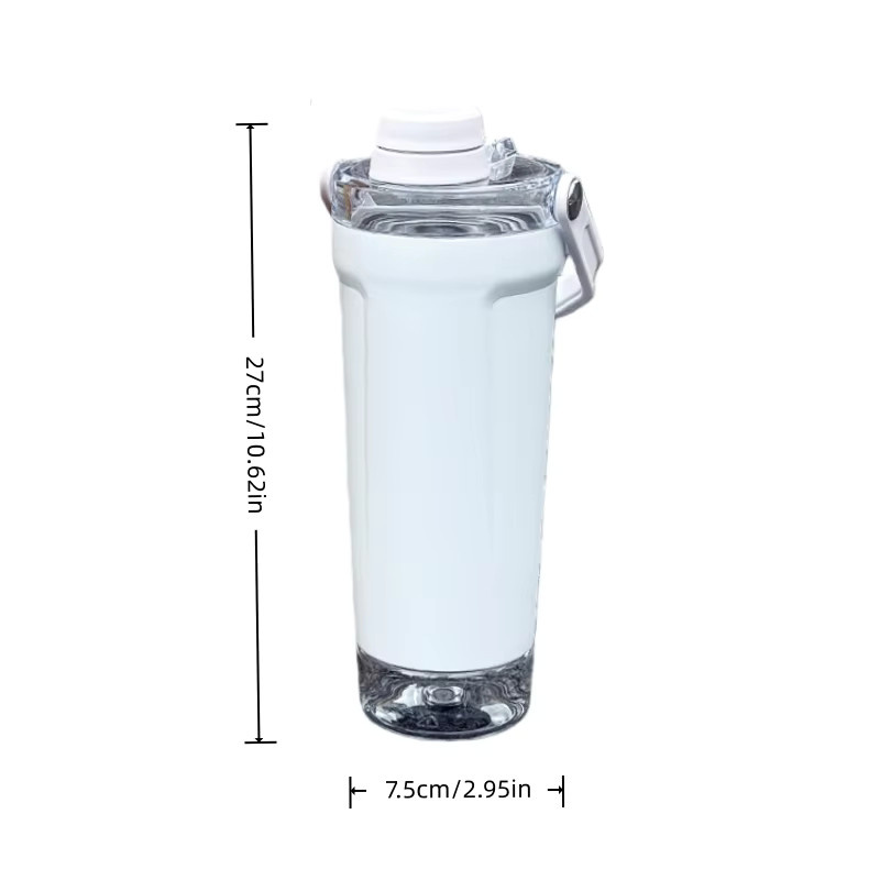 VRIUKNT Sport-Isolierbecher aus Edelstahl mit Bodenfach, 720 ml, Grün-Weiß - Bild 3