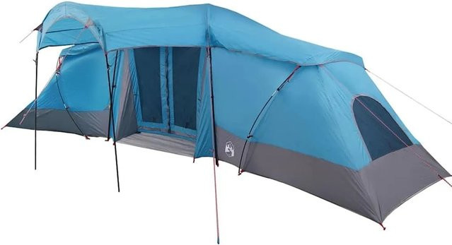 vidaXL Zelt mit Dach in Blau, H x B x T: 212 x 721 x 335 cm, aus Polyester - Bild 1
