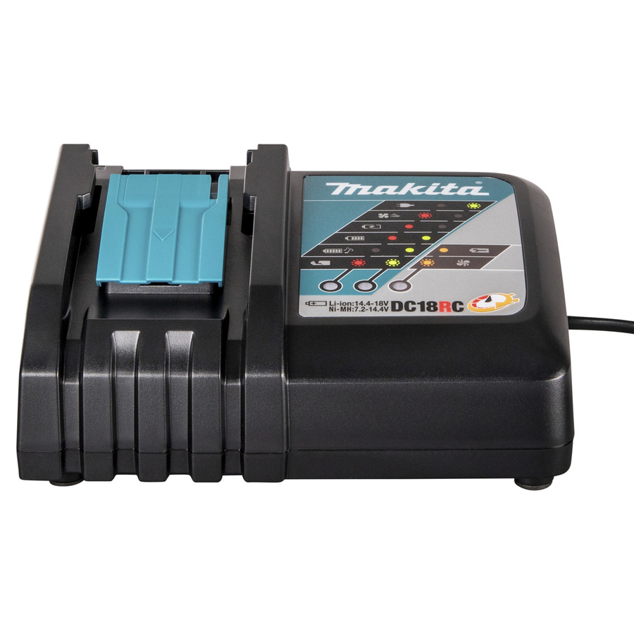 Makita DC18RC Schnellladegerät für Li-Ion Akkus in Schwarz - Bild 2